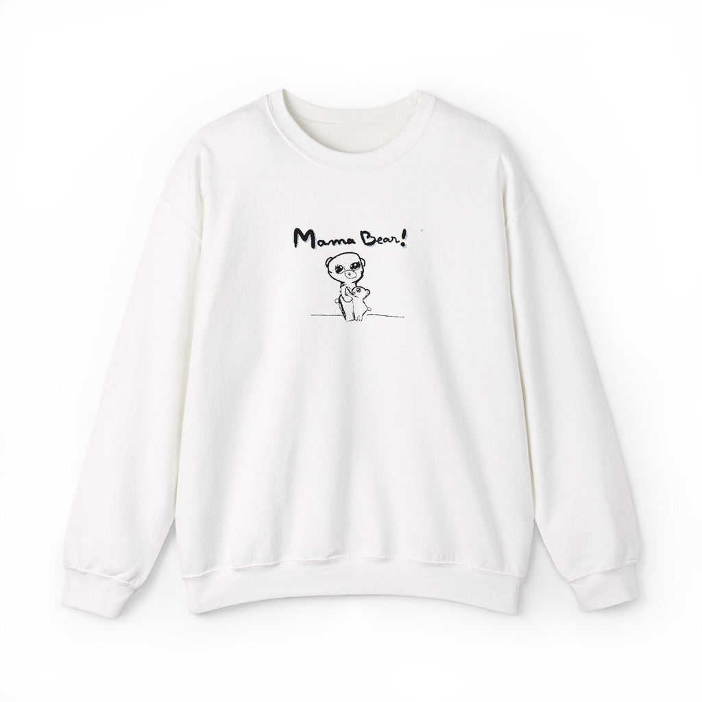 Mama Bear Sweatshirt — Cute Hand-Drawn Bear Crewneck