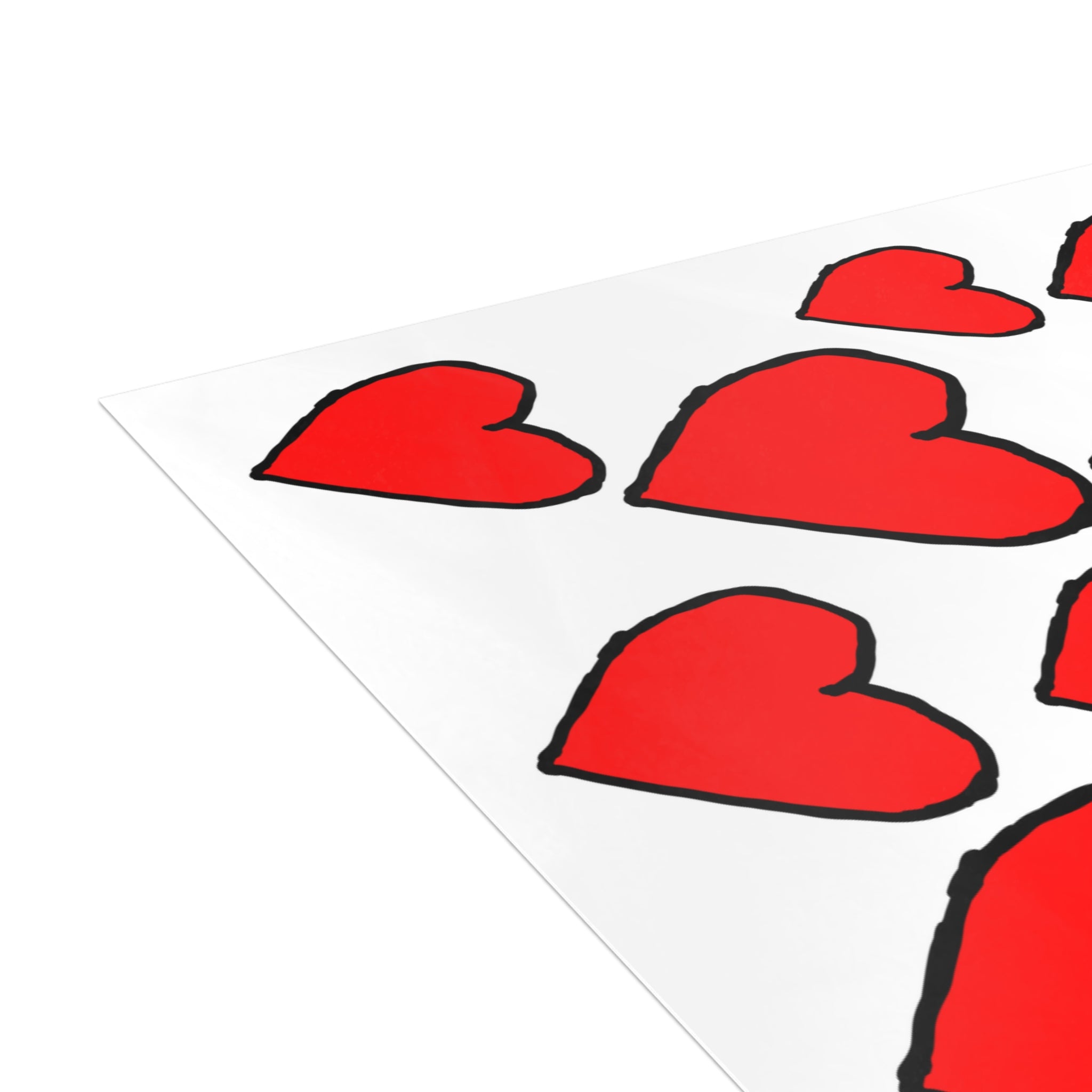 Love Hearts Postcard Bundle — 'Lots of hearts lots of love' (Envelopes Included)