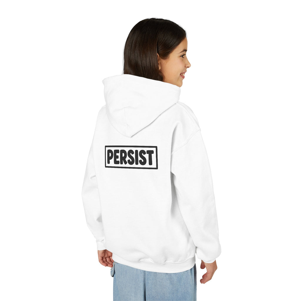 Youth Hoodie — 'PERSIST' Inspirational Kids Pullover