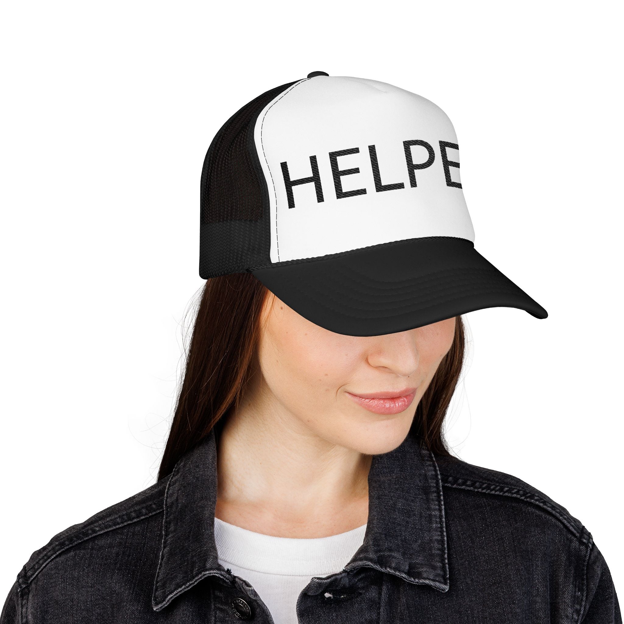 Helper Trucker Hat -Staff Identification Cap-Church Camp