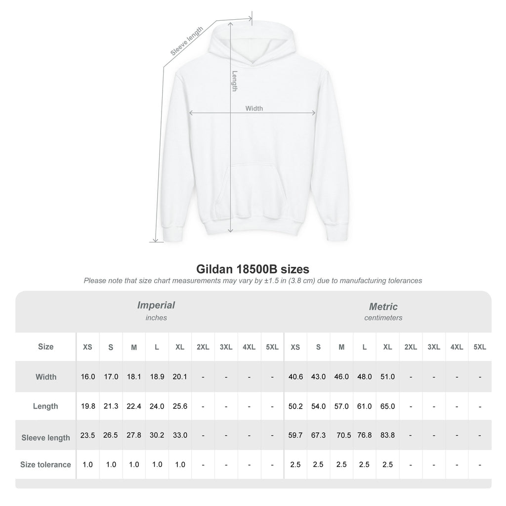 Youth Hoodie — 'PERSIST' Inspirational Kids Pullover
