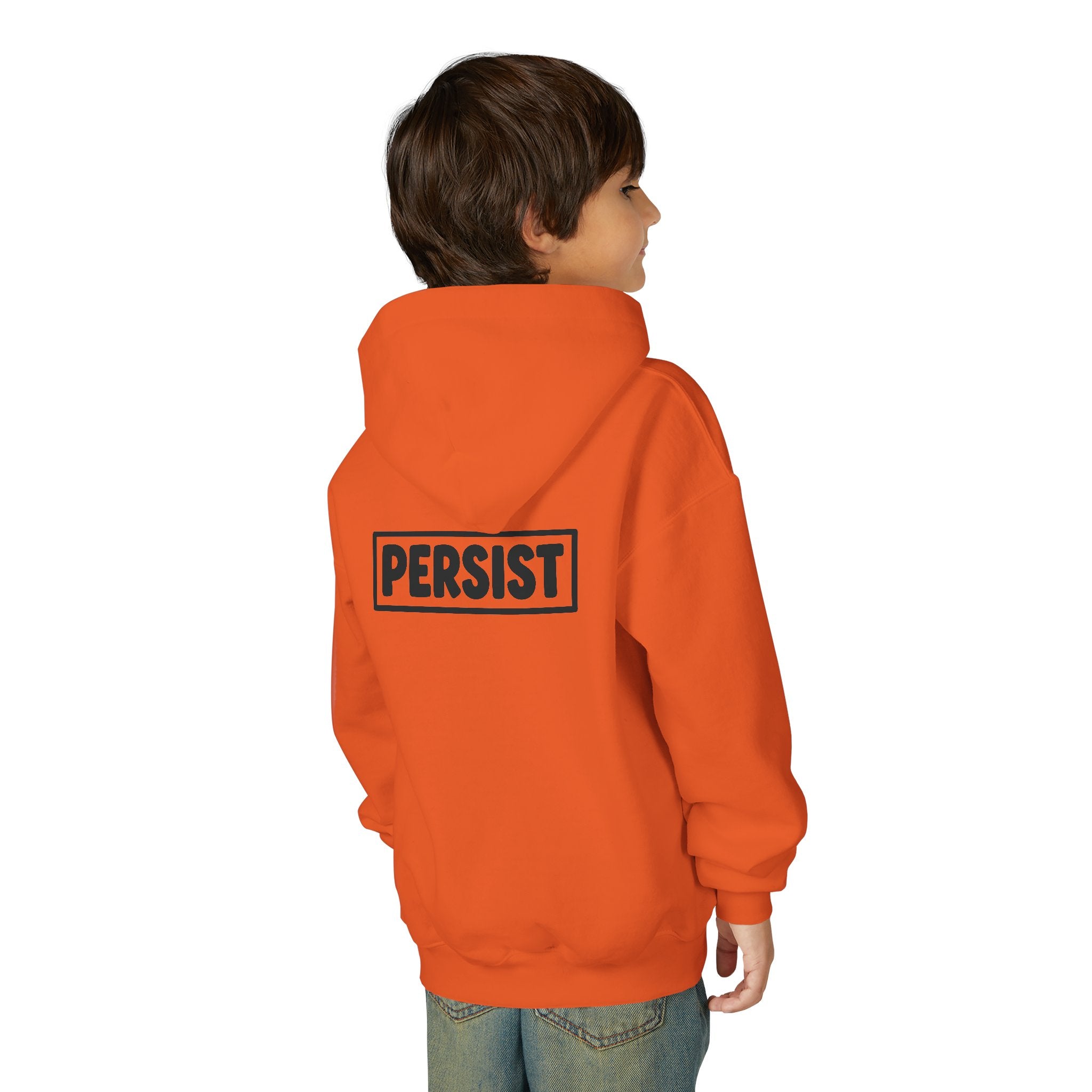 Youth Hoodie — 'PERSIST' Inspirational Kids Pullover