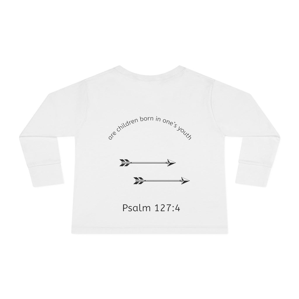 Children Are a Blessing Toddler Long Sleeve Tee — Christian Arrow Bible Verse